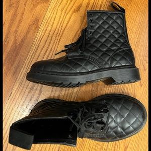 Dr. Martens Quilted Leather Boots, Black